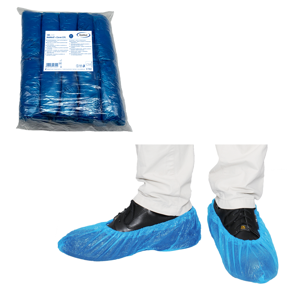 MaiMed® Cover CPE Schuhüberzieher blau – 100 Stück