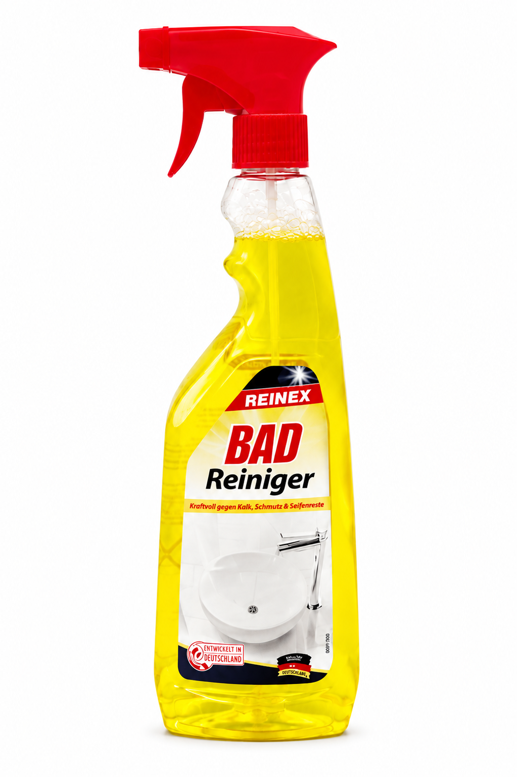 Reinex Badreiniger mit Citruskraft – 750 ml Sprühflasche