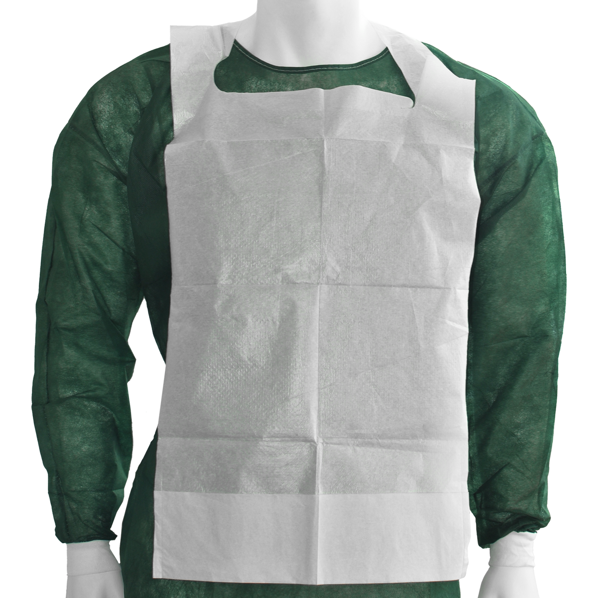 MaiMed® Adult Bibs Einmal-Schutzlätzchen mit Auffangtasche – 100 Stück